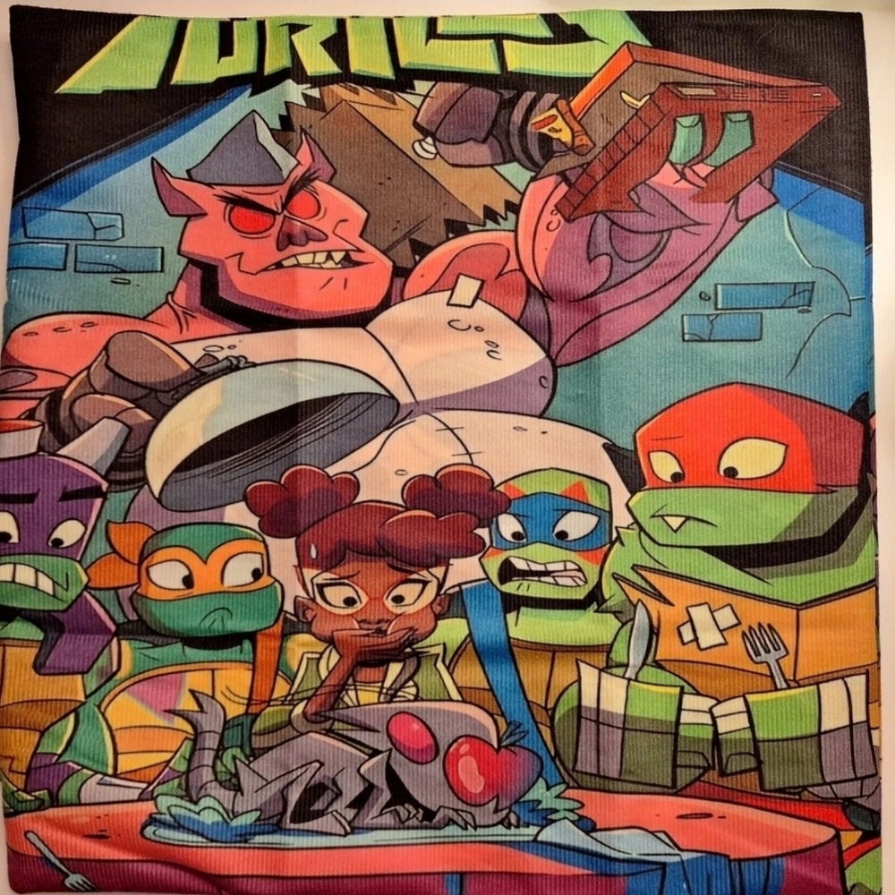 Rise Of The Teenage Mutant Ninja Turtles Decorative Throw Pillow Case/Cover NEW